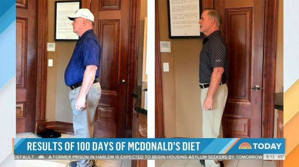 【悲報】1日3食マクドナルを食べた男性、100日後にやせ細った姿で発見され糖尿数値も改善してしまう…