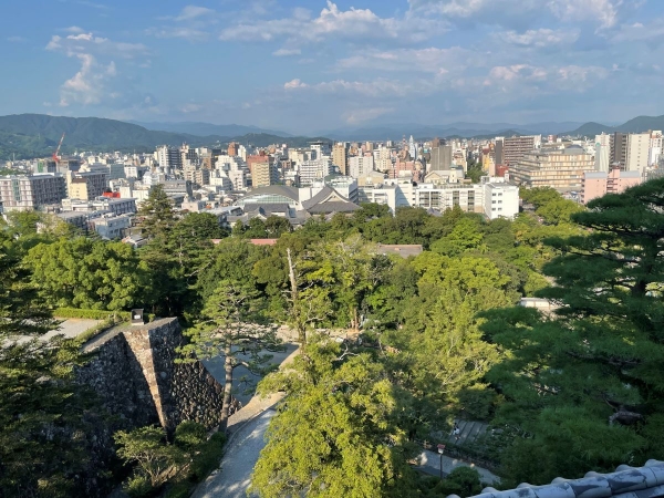 高知城10天守からの眺め