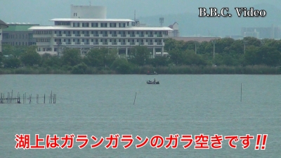 月曜日の琵琶湖南湖は曇天軽風でもガラ空き #今日の琵琶湖（YouTubeムービー 23/05/22）