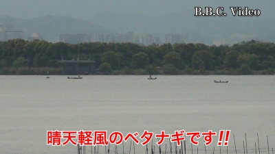 土曜日は絶好の釣り日和の琵琶湖!! 湖上はよく空いてます #今日の琵琶湖（YouTubeムービー 23/05/27）