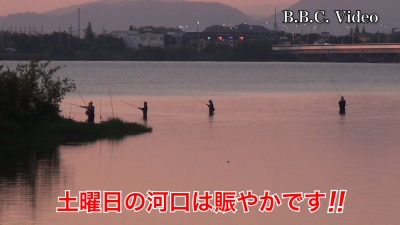 真野浜から眺めた琵琶湖北湖!! 浜と河口は立ち込み釣りで賑わってます #今日の琵琶湖（YouTubeムービー 23/06/17）