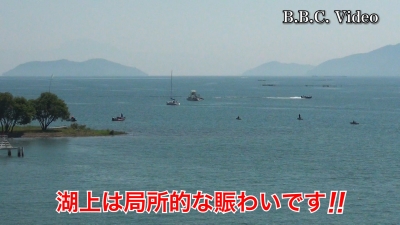 土曜日は快晴軽風の琵琶湖!! 湖上は局所的に賑わってます #今日の琵琶湖（YouTubeムービー 23/06/17）