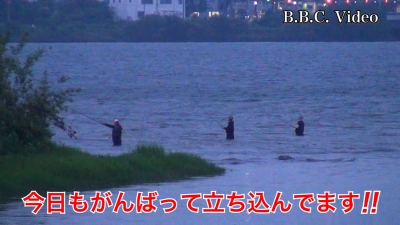雨上がりの真野浜と真野川河口!! 立ち込み釣りが今日もがんばってます #今日の琵琶湖（YouTubeムービー 23/06/29）