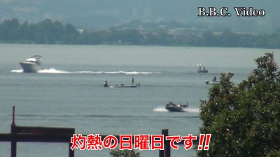 灼熱の日曜日!! 琵琶湖は釣り以外でいろいろ賑やかです #今日の琵琶湖（YouTube 23/07/30）