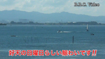 土曜日はベタナギの琵琶湖!! 湖上はいい感じの賑わいです #今日の琵琶湖（YouTube 23/09/03）