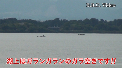月曜日は曇天微風!! ベタナギガラ空きの琵琶湖南湖 #今日の琵琶湖（YouTube 23/09/04）