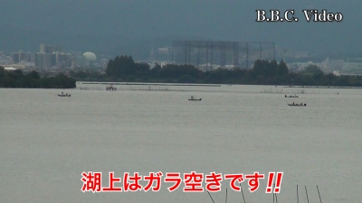 曇天軽風の琵琶湖南湖!! 釣り日和でも湖上はガラ空きです #今日の琵琶湖（YouTube 23/09/07）