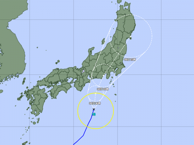 台風13号経路図（9月7日18時）
