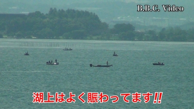 日曜日は穏やかな釣り日和!! 琵琶湖南湖はよく賑わってます #今日の琵琶湖（YouTube 23/09/10）