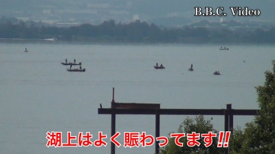 土曜日は曇天微風の琵琶湖!! 湖上はよく賑わってます #今日の琵琶湖（YouTube 23/10/14）