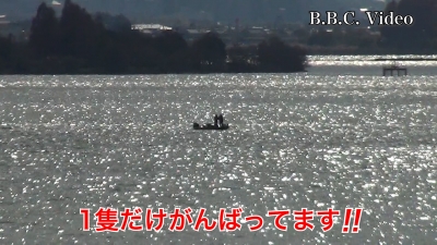 木曜日の琵琶湖は西寄りの強風!! 釣り中のボートは1隻しか見えず #今日の琵琶湖（YouTube 23/11/30）