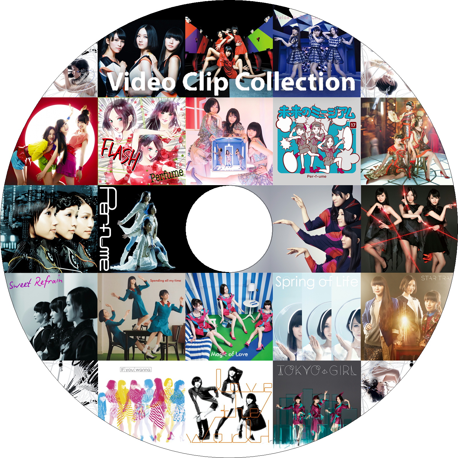 Perfume Video Clip Collection　ラベル