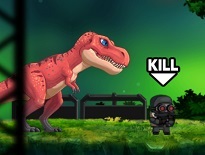 恐竜が兵士を襲う破壊アクション【Angry Rex】