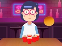 ピンポン玉をビールカップに入れる対戦ゲーム【Cup Pong Challenge】