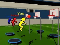 トランポリンでバスケットシュート競争ゲーム【Jump Throw 3D】