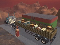 トレーラーで荷物を運搬する山道走行ゲーム【18 Wheeler Driving Sim】