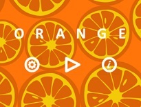 マウスで画面をオレンジ色に塗る謎解きゲーム【Orange】