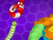 ヘビとミミズのマルチプレイio系アクション【Snake vs Worms】