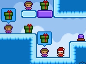 サンタがプレゼントを配るアクションパズル【ウィンターギフト】