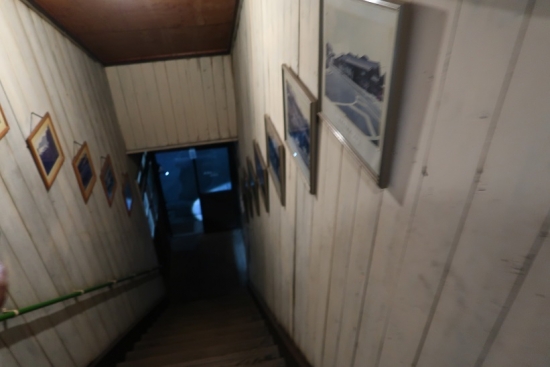 天竜二俣駅 夜の転車台ツアー　社屋階段