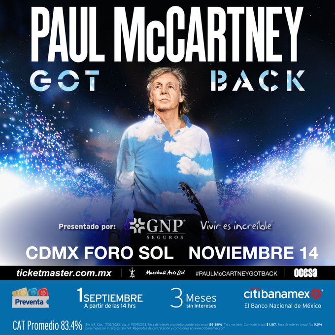 ポール・マッカートニーのメキシコ公演のチケットは完売！？ | ゆめ