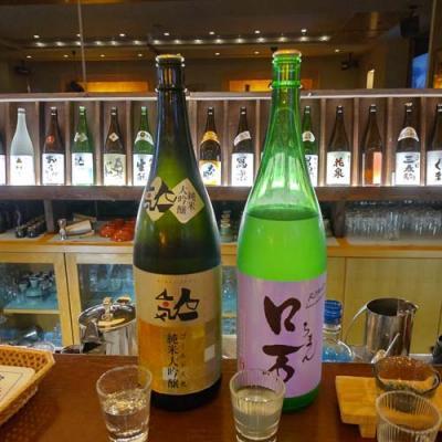 日本酒Ber香林、しもふりロ万と人気一ゴールド人気のラベル2