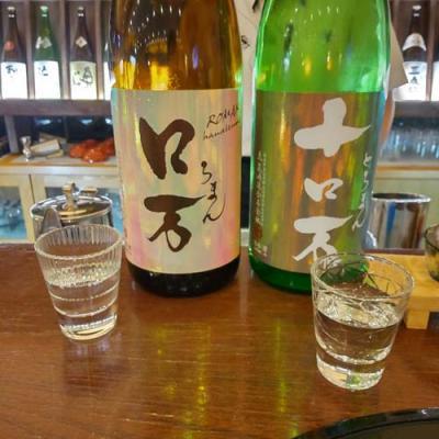 日本酒Ber香林、ロ万と十ロ万のラベル2