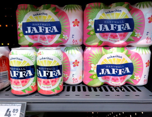 フィンランド 炭酸飲料 Jaffa かリビア味 Karibia