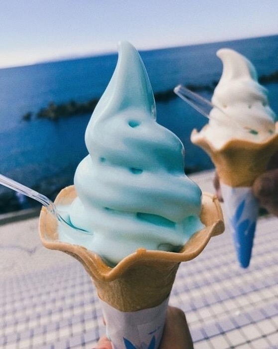 2笹川流れの日本海ソフトクリーム
