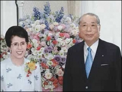 池田大作さんと香峯子夫人