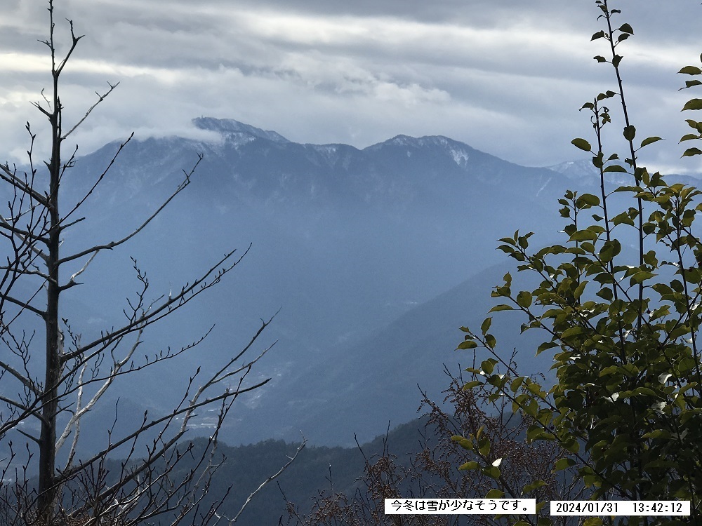 １月３１日に焼山寺山を登った。