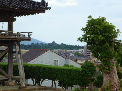 230612天輪寺から松江城を望む