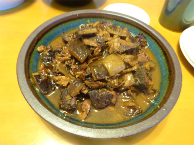230615マグロのアラの生姜醤油煮