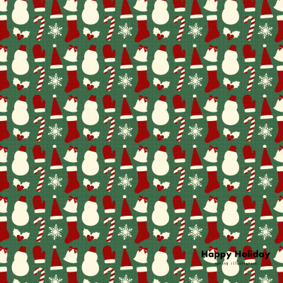 【クリスマス】クリスマスのおしゃれでシンプルかわいいイラストましかく(正方形)壁紙・背景