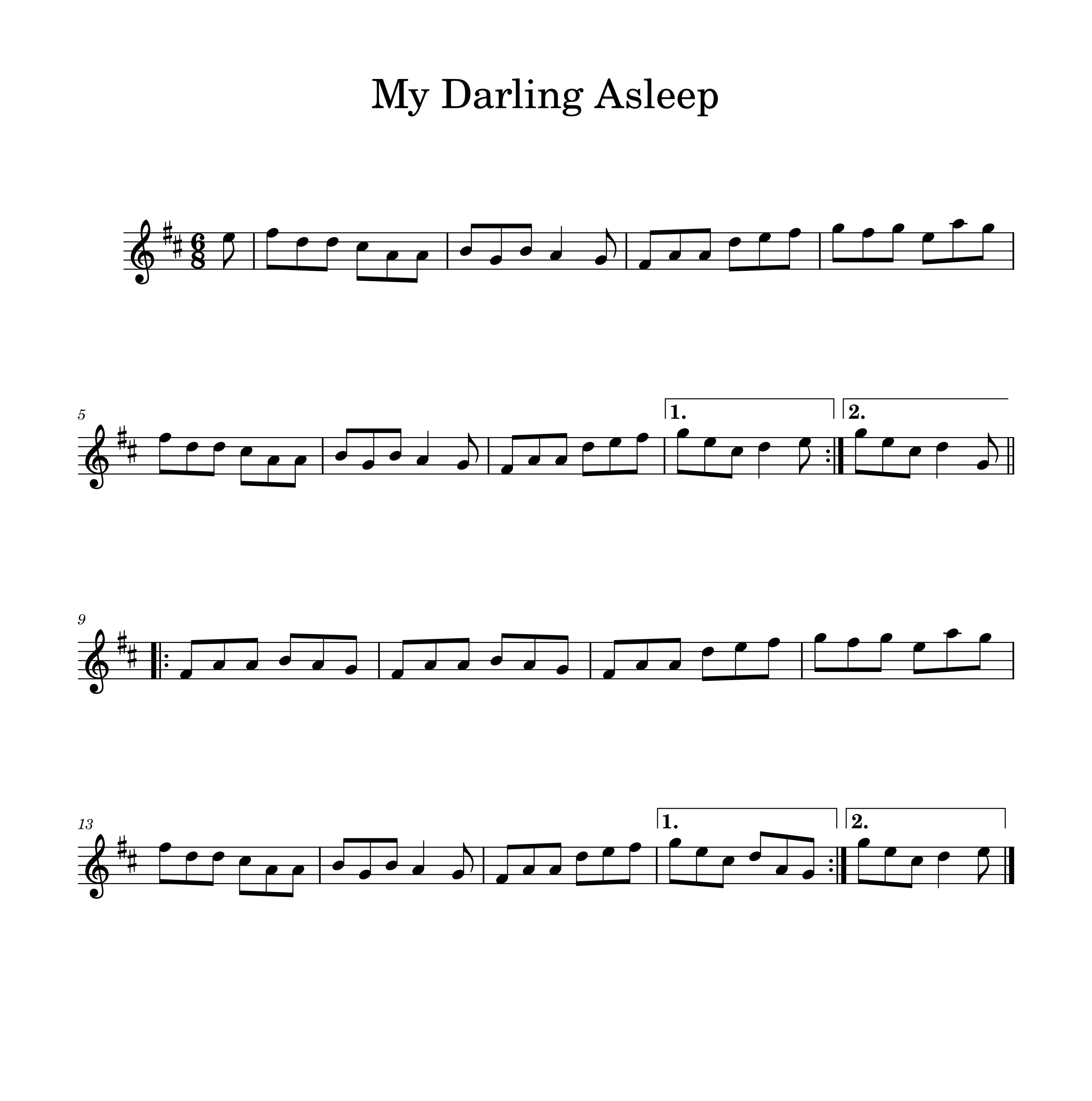 音源・楽譜 - My Darling Asleep