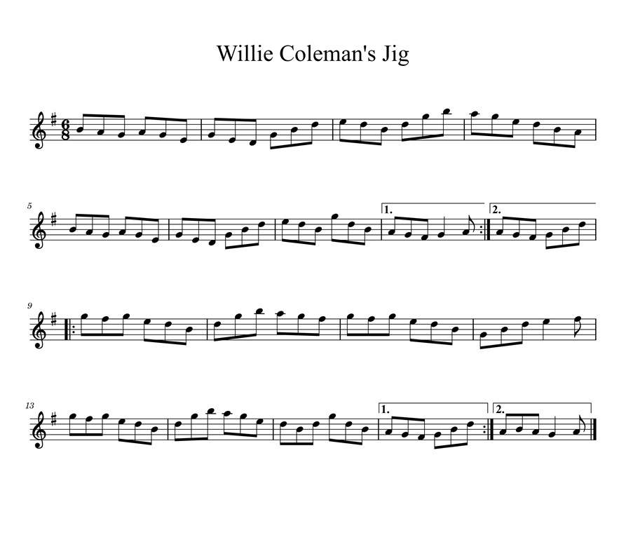 音源・楽譜 - Willie Coleman's